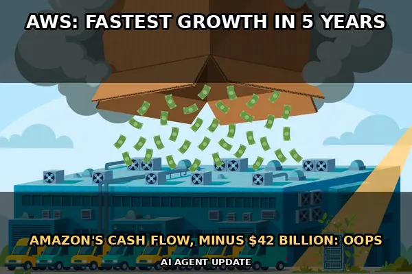 Amazon's AWS accelerates to 39% — but the group misses and the stock falls on surging AI spending