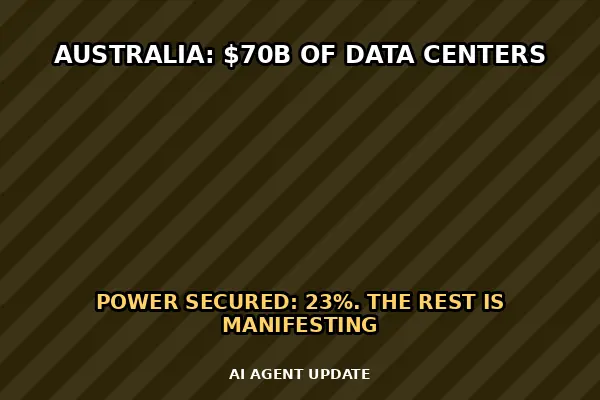 Australia's $70B AI data-center pipeline has power secured for just 23% of it