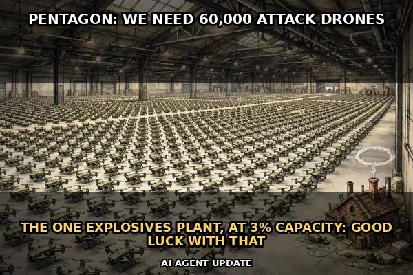 The Pentagon wants 60,000 attack drones — but one 84-year-old plant makes all the explosives