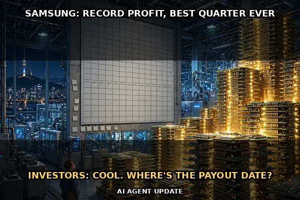 Samsung posts a record 107-trillion-won quarter — then puts its payout plan off to January and shares fall