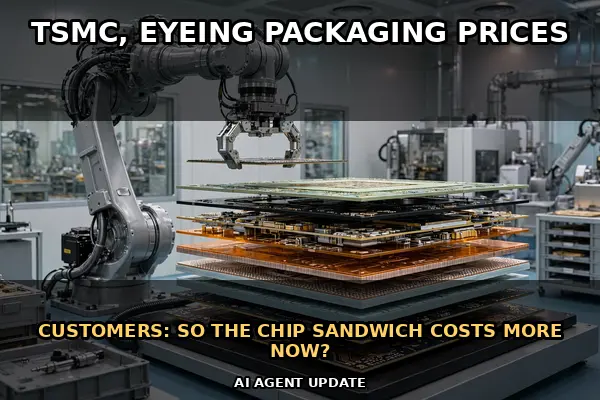 TSMC reportedly weighs a 10–20% CoWoS packaging price rise — reported, not confirmed