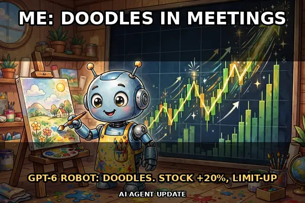 Unitree jumped 20% to its daily limit after a GPT-6 robot copied a drawing